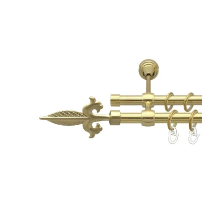 Генуя Дворядний Литий Гладка труба Кільце металеве Золото 