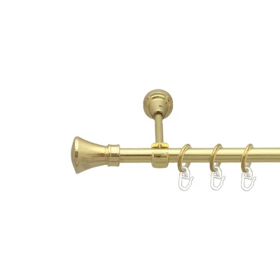 Люксор Однорядний Відкритий Гладка труба Кільце металеве Золото 