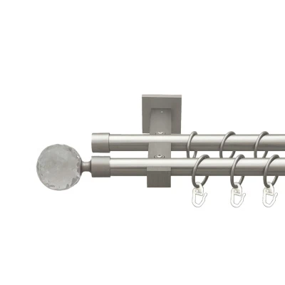 Люміера Дворядний Техно Гладка труба Кільце металеве Сатин 