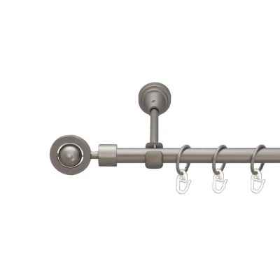 Пополо Однорядний Відкритий Гладка труба Кільце металеве Сатин 