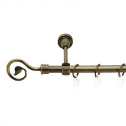 Лукка Однорядний Відкритий Гладка труба Кільце металеве Антик 