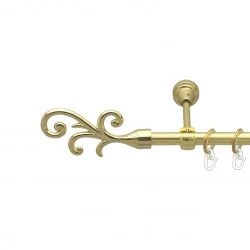 Фала Однорядний Відкритий Гладка труба Кільце металеве Золото 