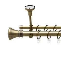 Люксор Дворядний Відкритий до стелі Гладка труба Кільце металеве Антик 