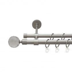 Люміера Дворядний Закритий Гладка труба Кільце металеве Сатин 