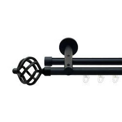 Ажур Дворядний Реверсивний Профільна труба  Чорний оксамит 