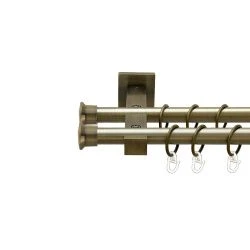 Дуо Дворядний Техно Гладка труба Кільце металеве Антик 