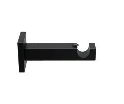 Тримач Orvit ТЕХНО однорядний до стіни 19 мм ЧОРНИЙ ОКСАМИТ