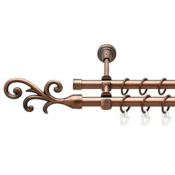 Фала Дворядний Відкритий Гладка труба Кільце металеве Мідь 