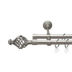 Арезо Дворядний Відкритий Гладка труба Кільце металеве Сатин 