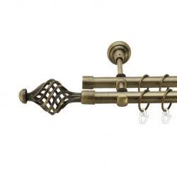 Арезо Дворядний Відкритий Гладка труба Кільце металеве Антик 