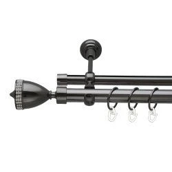 Етернія Дворядний Опозитний Гладка труба Кільце металеве Онікс 