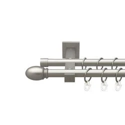 Белуно Дворядний Техно Гладка труба Кільце металеве Сатин 