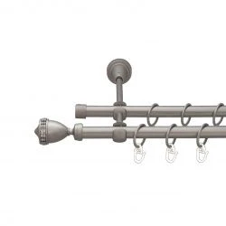 Етернія Дворядний Відкритий Гладка труба Кільце металеве Сатин 