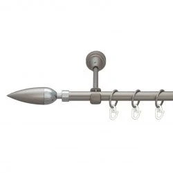 Лінея Однорядний Відкритий Гладка труба Кільце металеве Сатин 