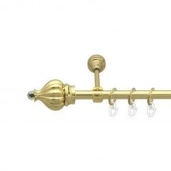 Таджа-кристал Однорядний Відкритий Гладка труба Кільце металеве Золото 