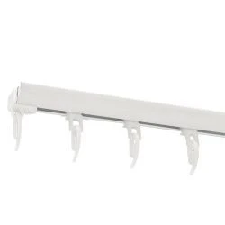 Профільний карниз Orvit преміум алюмінієвий білий з бігунками