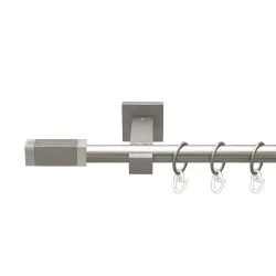 Квадро Однорядний Техно Гладка труба Кільце металеве Сатин 