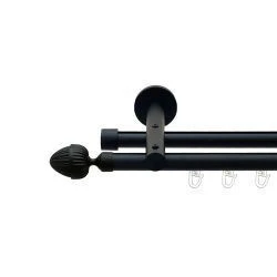 Одеон Дворядний Реверсивний Профільна труба  Чорний оксамит 