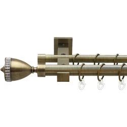 Етернія Дворядний Техно Гладка труба Кільце металеве Антик 