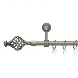 Арезо Однорядний Відкритий Гладка труба Кільце металеве Сатин 