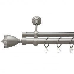 Етернія Дворядний Опозитний Гладка труба Кільце металеве Сатин 