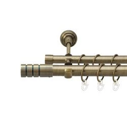 Модуло Дворядний Відкритий Гладка труба Кільце металеве Антик 