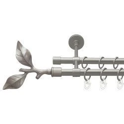 Листок троянди Дворядний Закритий Гладка труба Кільце металеве Сатин 