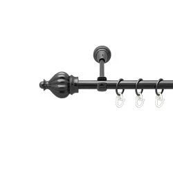 Таджа Однорядний Відкритий Гладка труба Кільце металеве Онікс 