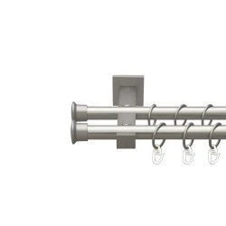 Дуо Дворядний Техно Гладка труба Кільце металеве Сатин 