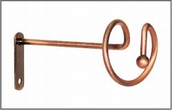 Комплект підхватів для штор Orvit Спіраль 140 Х 60 мм Мідь пара-2шт. (00-00001117)