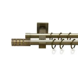 Барамелла Дворядний Техно Гладка труба Кільце металеве Антик 