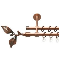 Листок троянди Дворядний Закритий Гладка труба Кільце металеве Мідь 