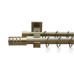 Барамелла Дворядний Техно Гладка труба Кільце металеве Антик 