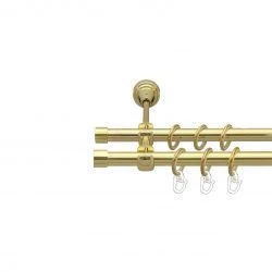 Заглушка Дворядний Відкритий Гладка труба Кільце металеве Золото 