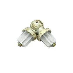 КУТОВИЙ з'єднувач для труби Orvit 19 мм БІЛЕ ЗОЛОТО (матове)