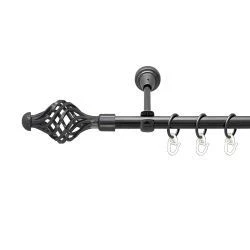 Арезо Однорядний Відкритий Гладка труба Кільце металеве Онікс 