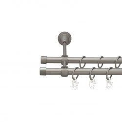 Заглушка Дворядний Відкритий Гладка труба Кільце металеве Сатин 