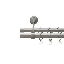 Заглушка Дворядний Відкритий Гладка труба Кільце металеве Сатин 