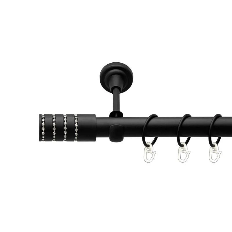 Чорний оксамит у діаметрі 25мм