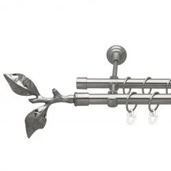 Листок троянди Дворядний Відкритий Гладка труба Кільце металеве Нержавіюча сталь 