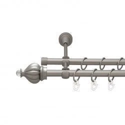 Таджа-кристал Дворядний Відкритий Гладка труба Кільце металеве Сатин 