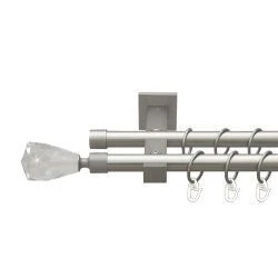 Лучетта Дворядний Техно Гладка труба Кільце металеве Сатин 