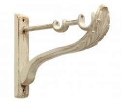 Тримач Orvit РЕТРО дворядний до стіни 25\19 мм БІЛЕ ЗОЛОТО (матове)