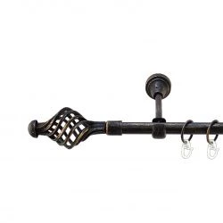 Арезо Однорядний Відкритий Гладка труба Кільце металеве Чорне золото 