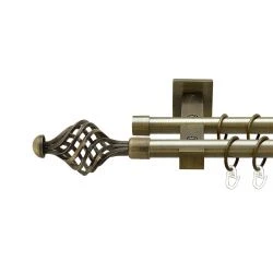 Арезо Дворядний Техно Гладка труба Кільце металеве Антик 