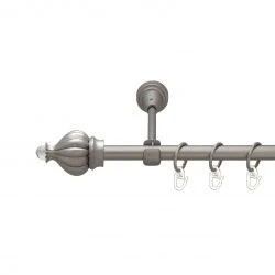 Таджа-кристал Однорядний Відкритий Гладка труба Кільце металеве Сатин 