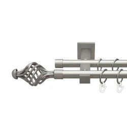 Арезо Дворядний Техно Гладка труба Кільце металеве Сатин 