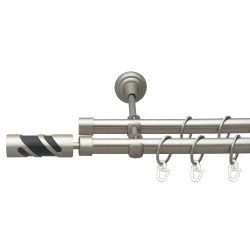 Сієна Дворядний Відкритий Гладка труба Кільце металеве Сатин 