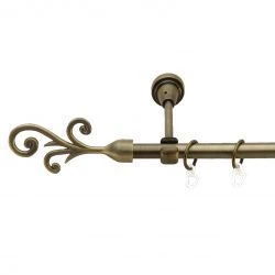 Фала Однорядний Відкритий Гладка труба Кільце металеве Антик 