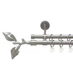 Листок троянди Дворядний Закритий Гладка труба Кільце металеве Нержавіюча сталь 